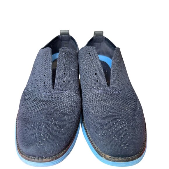 Cole Haan Grand.os Zerogrand Blue Fabric Wingtip Oxford Men 9.5 M Casual Comfort main image 11